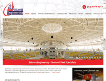 Tablet Screenshot of belmoreengineering.com.au